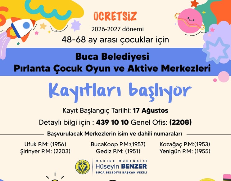 Buca’nın Oyun ve Aktivite Merkezleri Yeni Pırlantalarını Bekliyor