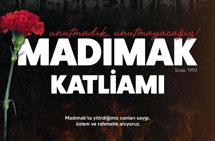 Başkan Vekili Benzer’den Madımak Mesajı