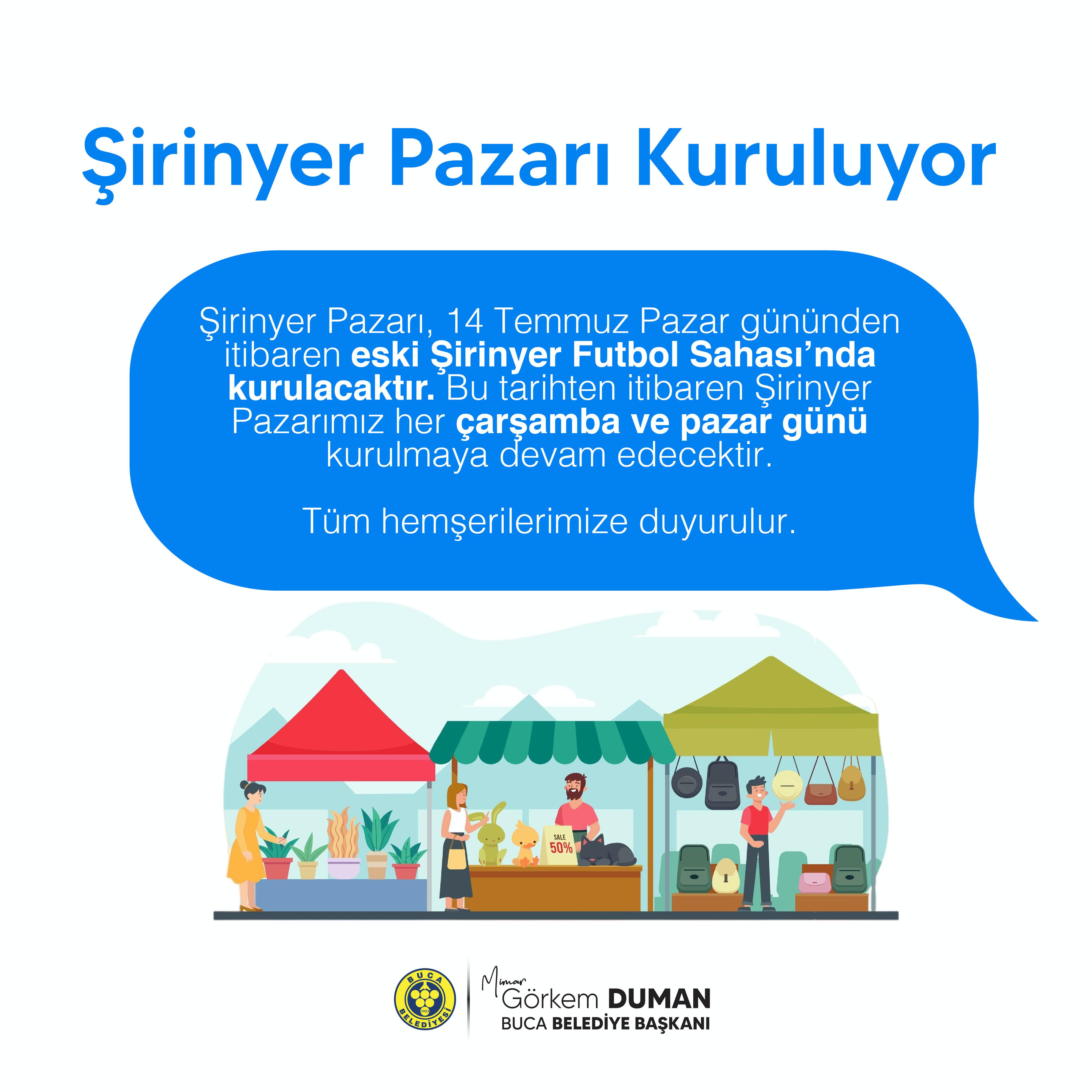Şirinyer Pazar Yeri yeni yerinde 14 Temmuz’da açılıyor