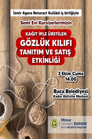 Kağıt İple Üretilen Gözlük Kılıfı Tanıtım ve Satış Etkinliği